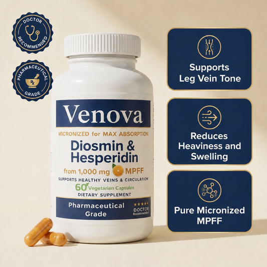 Diosmin & Hesperidin Capsules | Natural Varicose Vein Support